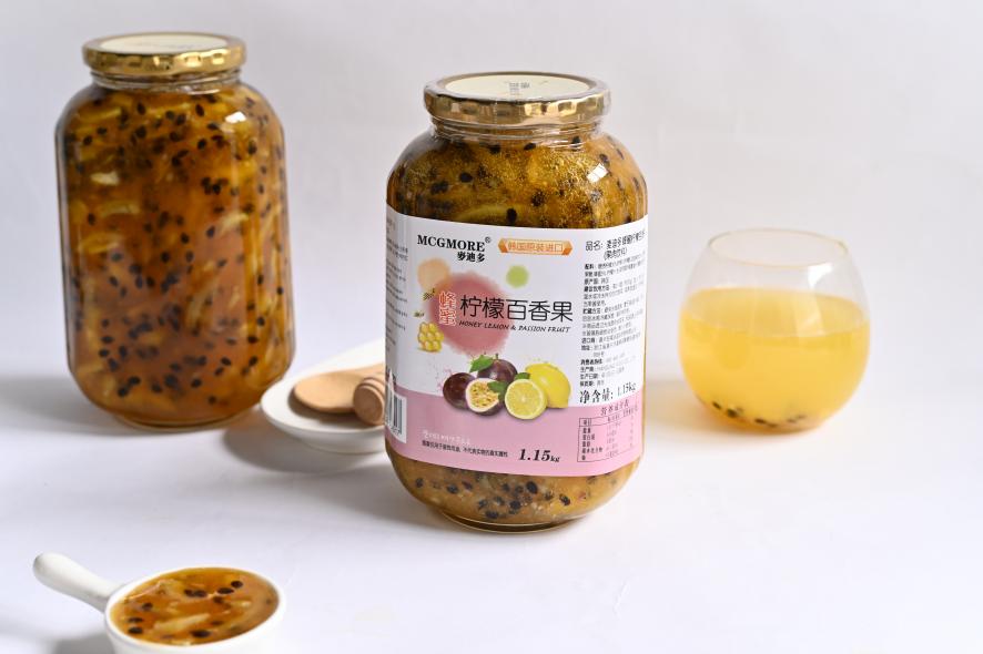 麦迪多蜂蜜柠檬百香果1.15kg韩国原装进口奶茶咖啡店专用正品商用百香果酱