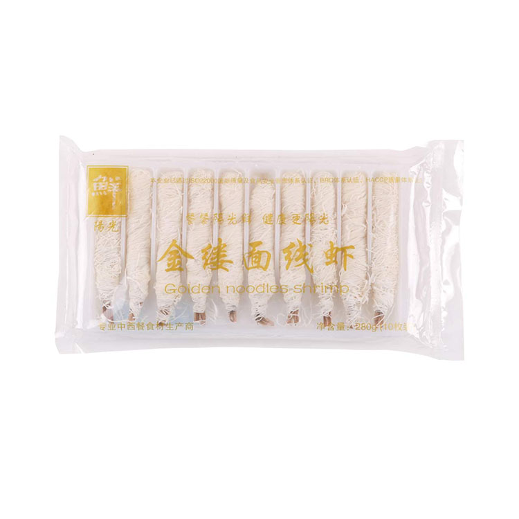 阳光鲜【金缕面线虾】金丝鲜虾卷油炸小吃