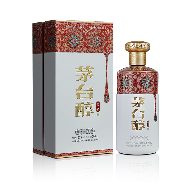 53度酱香型粮食白酒500ml*6瓶茅台醇 尊品（故宫红）