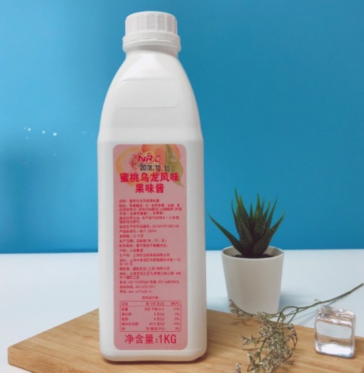 NRC蜜桃乌龙茶果味酱（1kg*12瓶/箱）