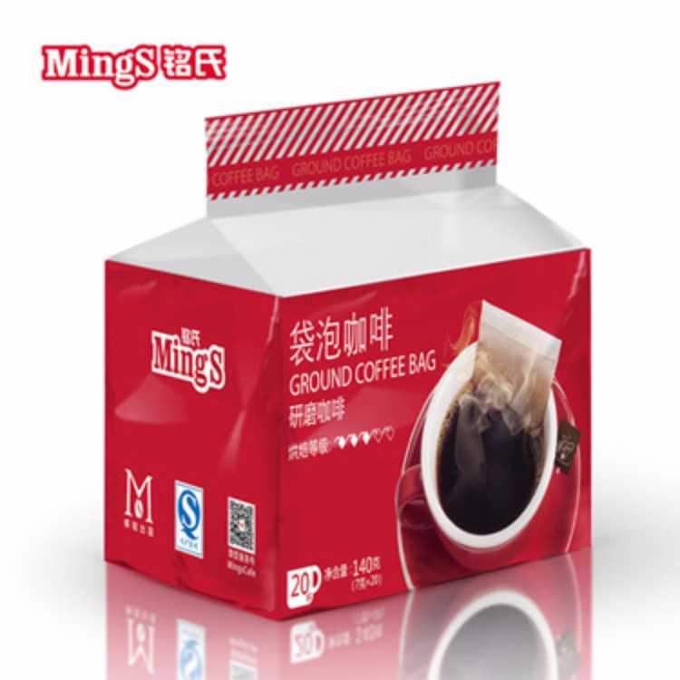 Mings铭氏 美式冷萃拿铁黑咖啡粉现磨袋泡