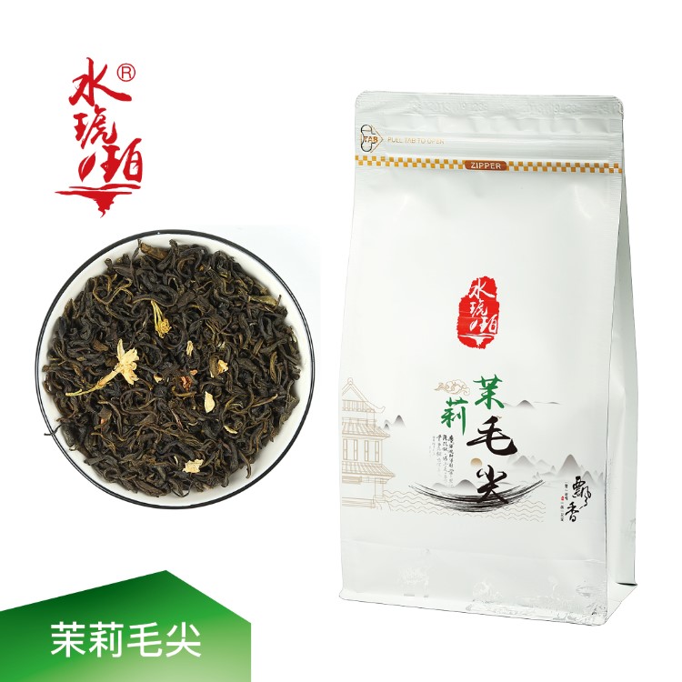 水琥珀 茉莉毛尖 散茶500g 袋装 绿茶系列