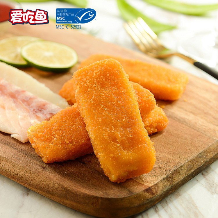 爱吃鱼MSC挪威北极鳕鱼香酥鱼块 黄金鳕 煎炸鱼条 进口深海鳕鱼块 大西洋真鳕鱼 240g