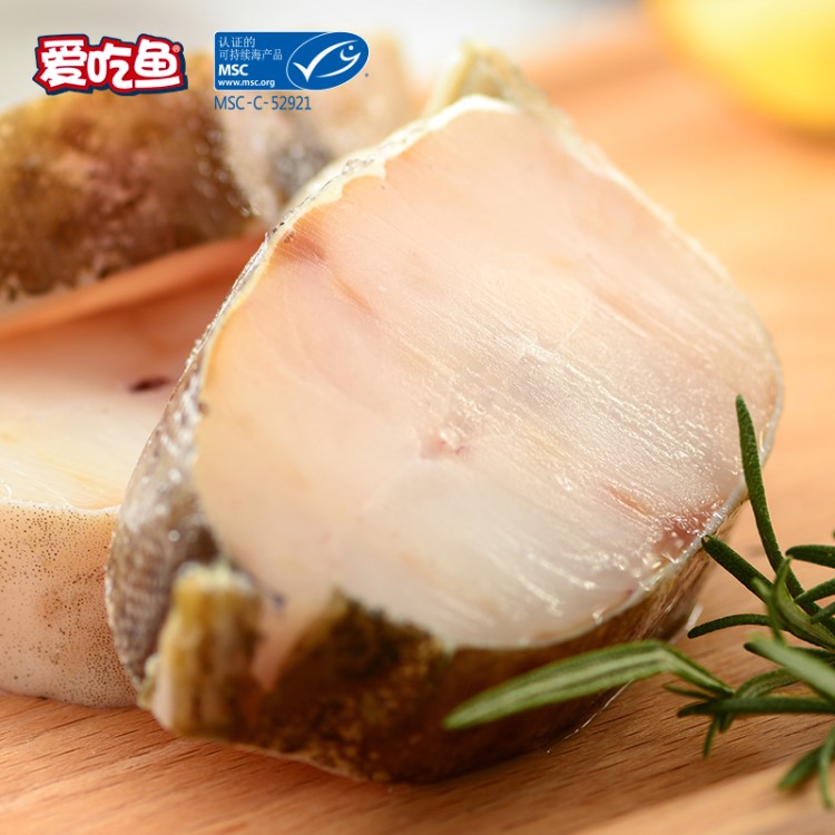 爱吃鱼 MSC 挪威北极鳕鱼段 圆切大西洋真鳕鱼片 进口鳕鱼中段 500g