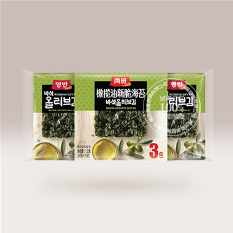 东远两班 橄榄油新脆海苔韩国进口东远两班橄榄油海苔饭团包饭紫菜即食儿童休闲零食