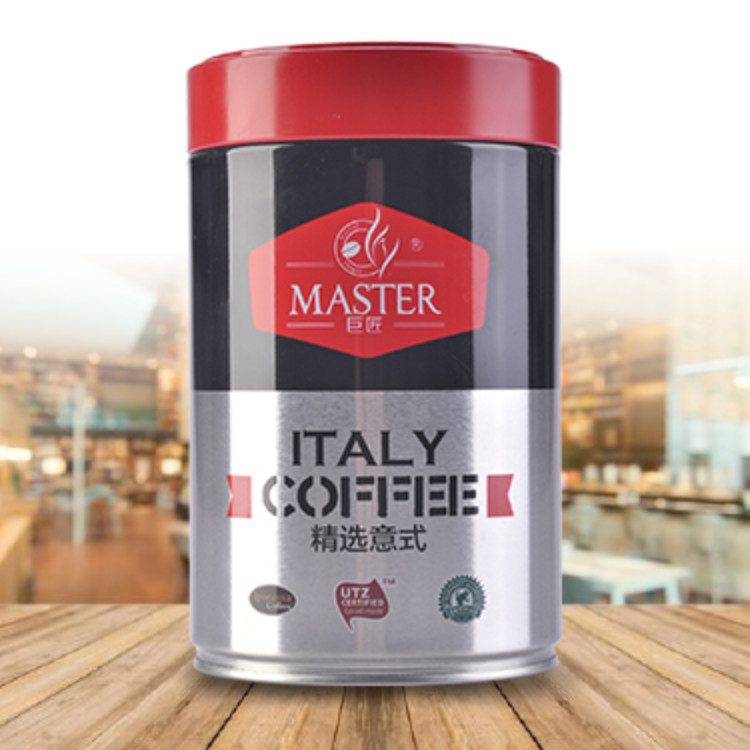 Master 巨匠精品咖啡豆 熟豆＊250g（1号红罐）罐装 臻选意式系列