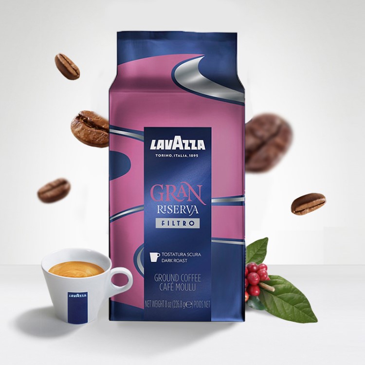 LAVAZZA 拉瓦萨美式经典深烘焙咖啡粉GRAN FILTRO 226.8g