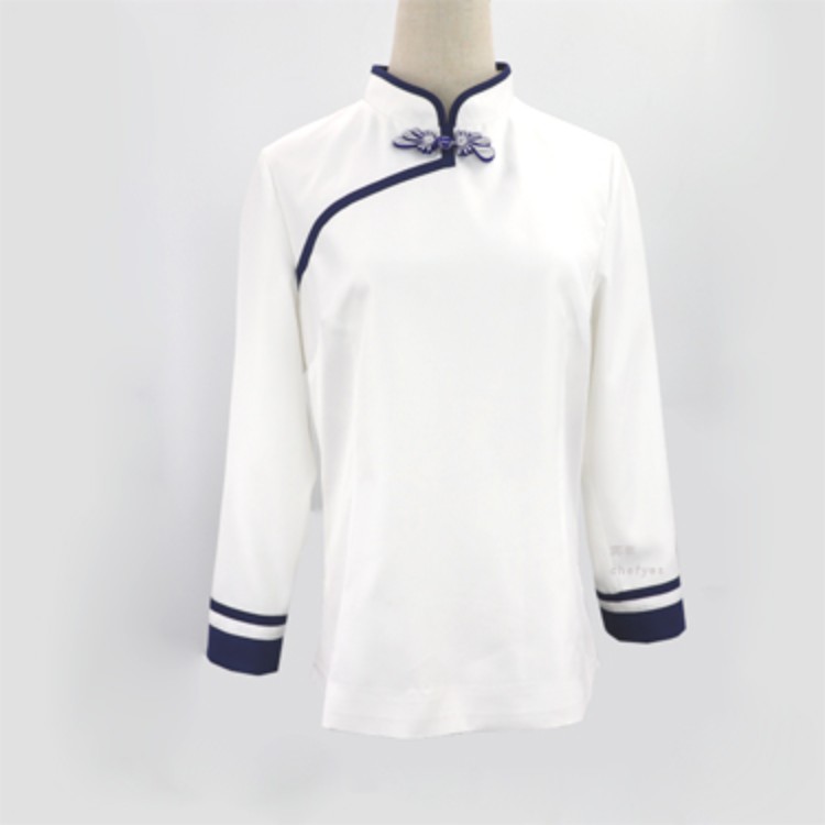 润丰 chefyes 阅时 中式九分袖女服务员制服