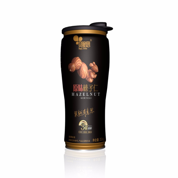 贝脆思原味榛子仁326g*12
