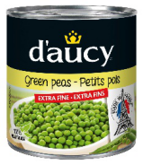 daucy extra fine green peas 多蔬豌豆罐头