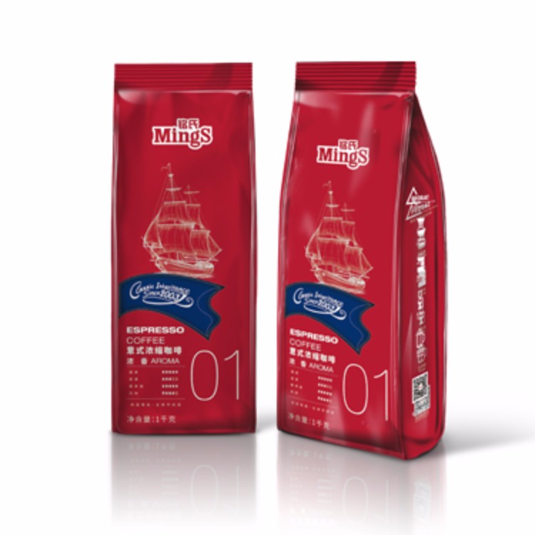 Mings铭氏 红袋 精品意式浓香型拼配浓缩咖啡豆1kg