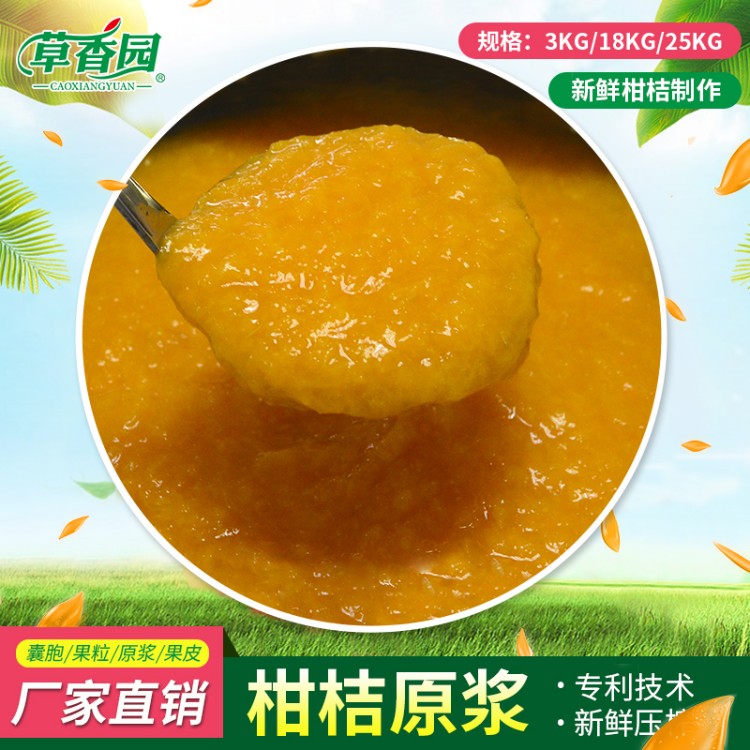 柑桔原浆果汁浓缩汁餐饮奶茶饮料专用