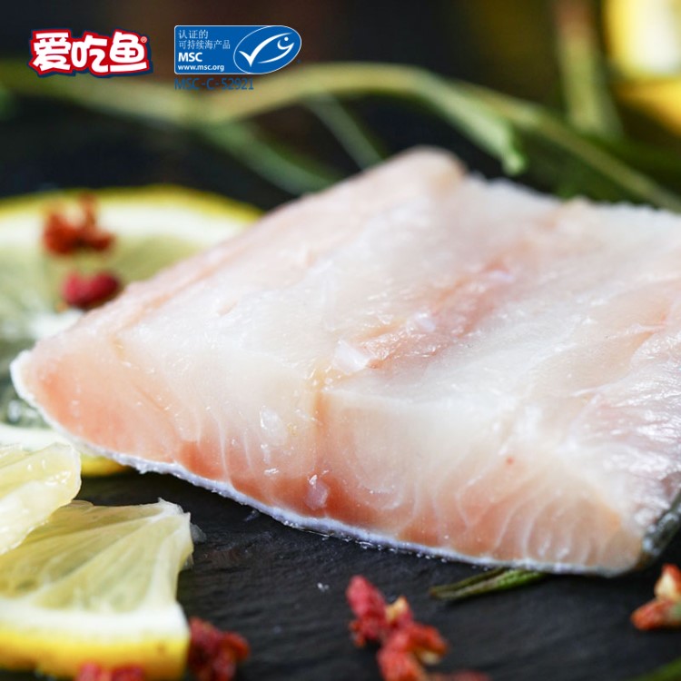 爱吃鱼 MSC挪威北极鳕鱼带皮切片400g 进口深海鳕鱼鱼排 婴幼儿童宝宝辅食 去刺真鳕鱼切片