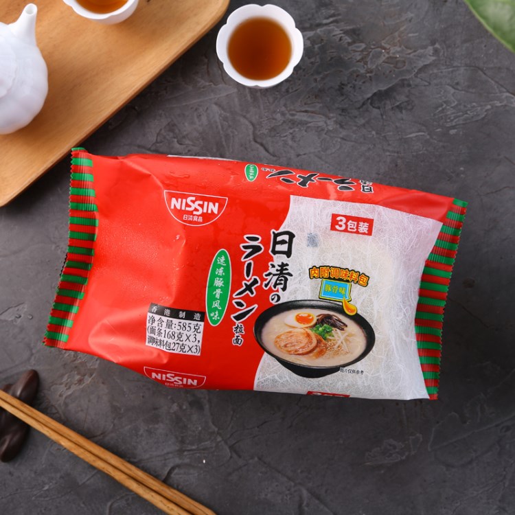 日清速冻豚骨风味拉面585g