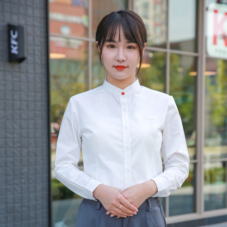 叮优服 1019 立领长袖衬衫 专业高品质定制