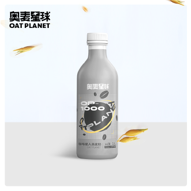 奥麦星球咖啡大师伴侣燕麦奶谷物饮料植物蛋白0添加糖低脂低卡1L*12瓶