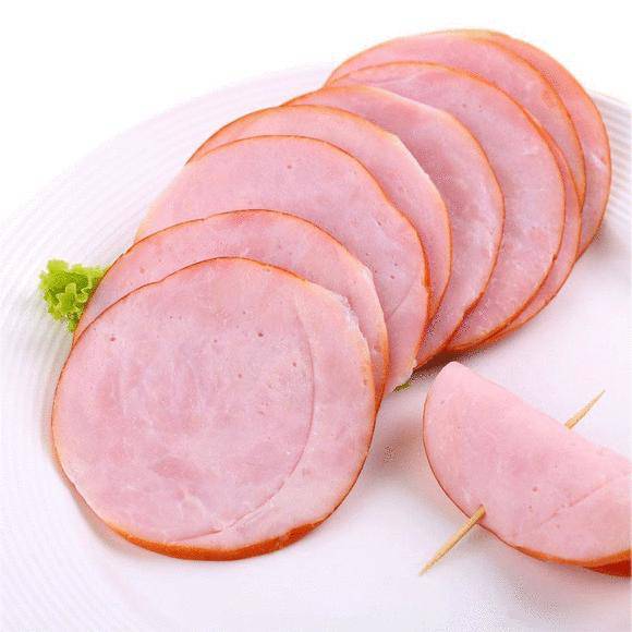 火腿片手抓饼煎饼原材料火腿圆切片煎炸冷冻油炸小吃早餐原材料