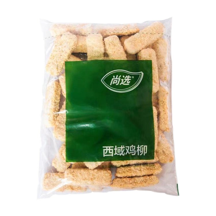 嘉吉 西域鸡柳 1kg袋装无骨鸡柳鸡肉条冷冻半成品油炸小吃